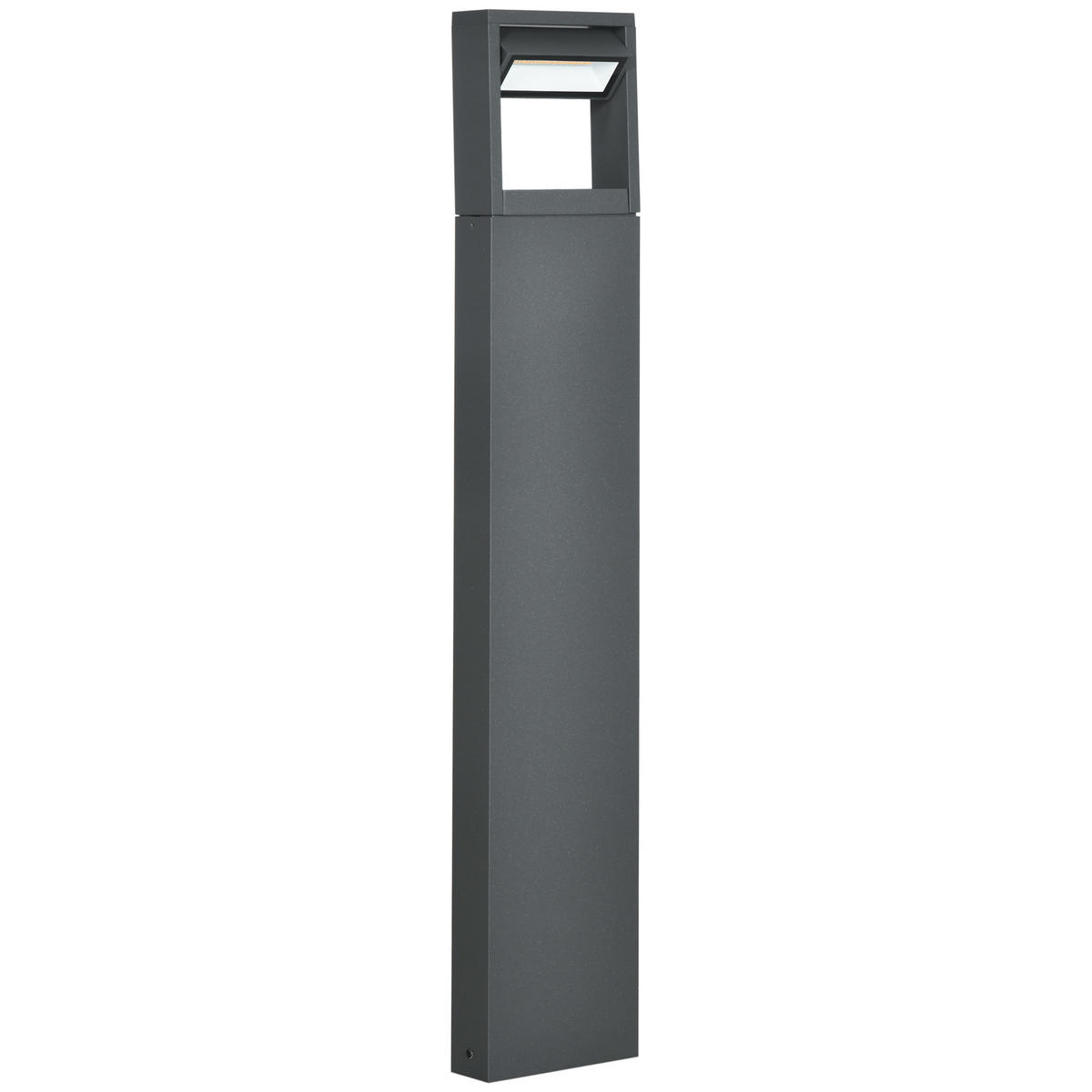 GARTENLAMPE, Aluminium, Dunkelgrau - Dunkelgrau, Metall (16/5/90cm) - Outsunny