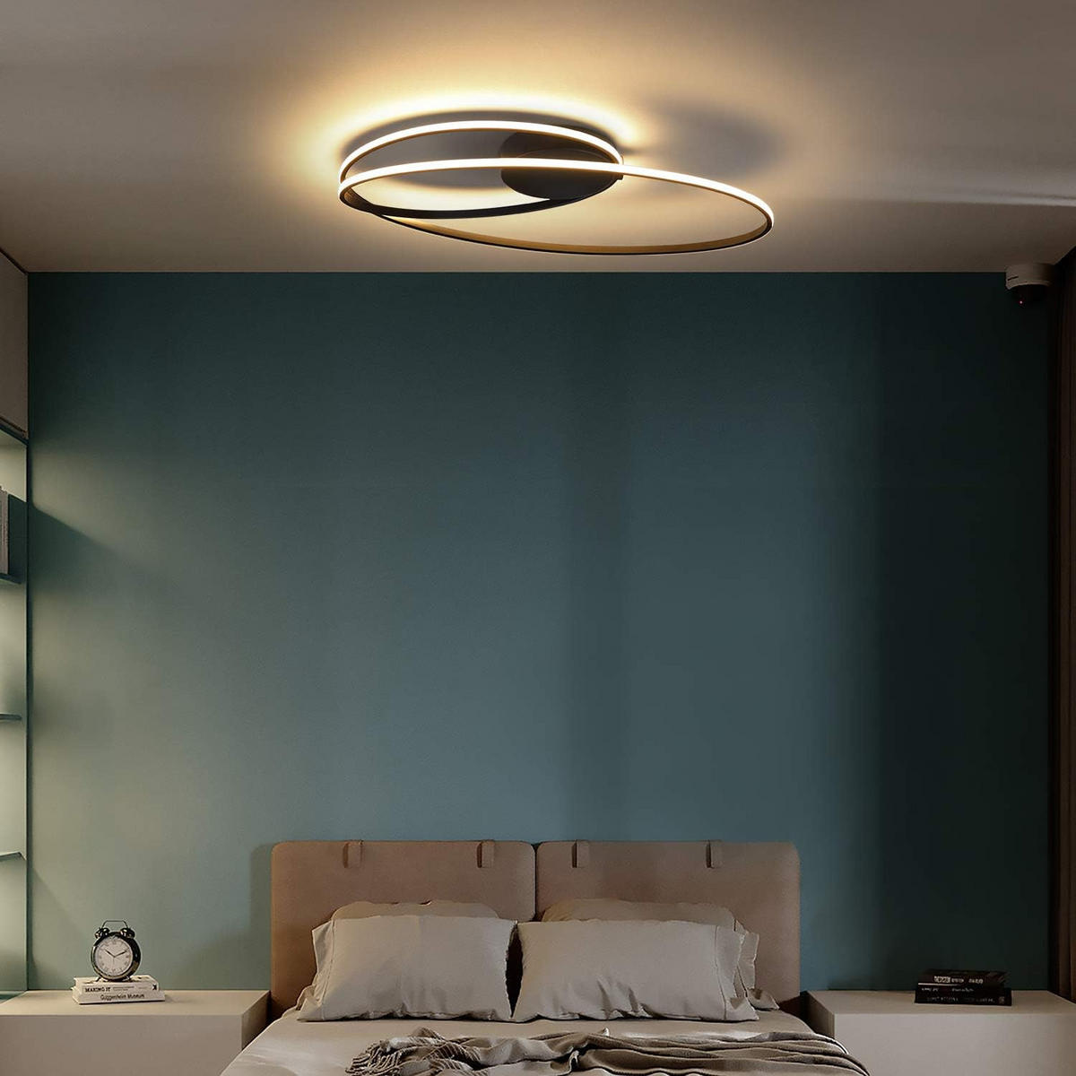 LED DECKENLEUCHTE Mak 59.5/32/10 - Schwarz, Metall (59.5/32/10cm) - Nettlife