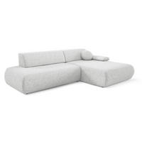 ECKSOFA Hellgrau PENTI Ausziehbar Mit Bettkasten Rechts - Hellgrau/Grau, Textil (173.5/286cm) - Sepro Meble