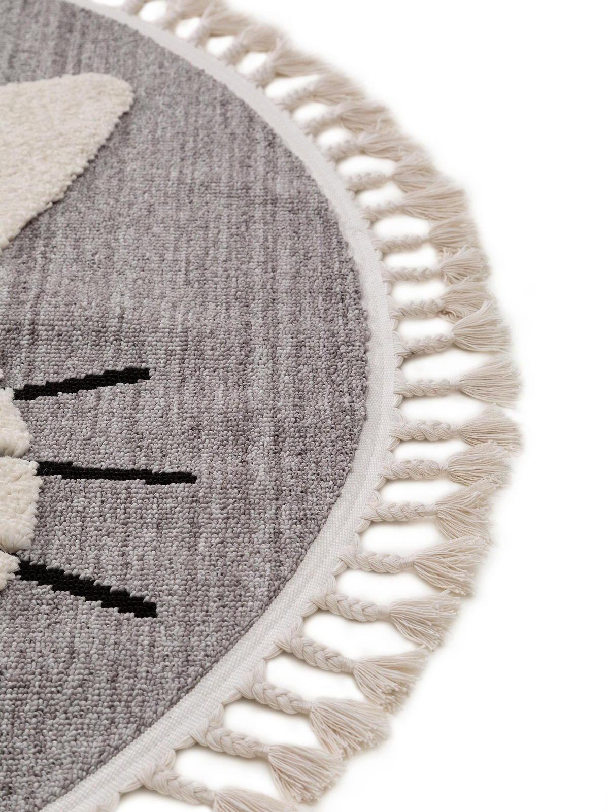 KINDERTEPPICH Momo Grau ø 120 cm rund - Grau, Textil (120/120cm) - Lytte