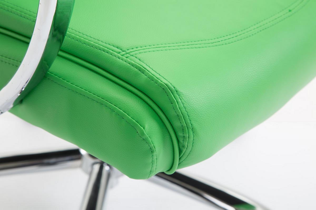 BÜROSTUHL Volute, Kunstleder Grün - Grün, Textil/Metall (65/125/73cm) - TPFLiving