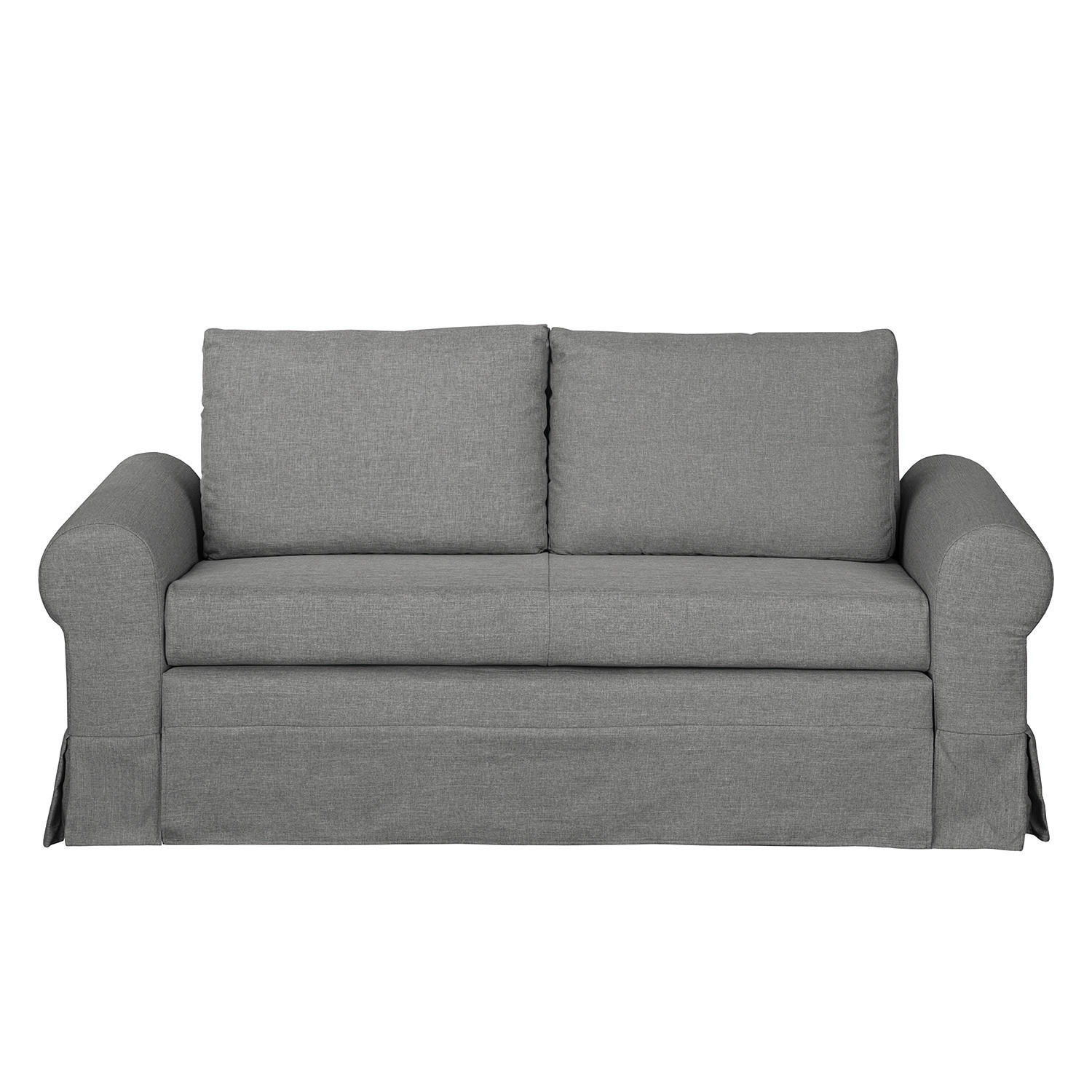 SCHLAFSOFA mit Husse - Grau, Textil (185/90/90cm) - home24