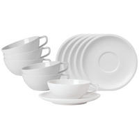 TEETASSEN MIT UNTERTASSEN Artesano Original weiß 120 ml 6er Set - Weiß, Keramik (0.12L) - Villeroy & Boch