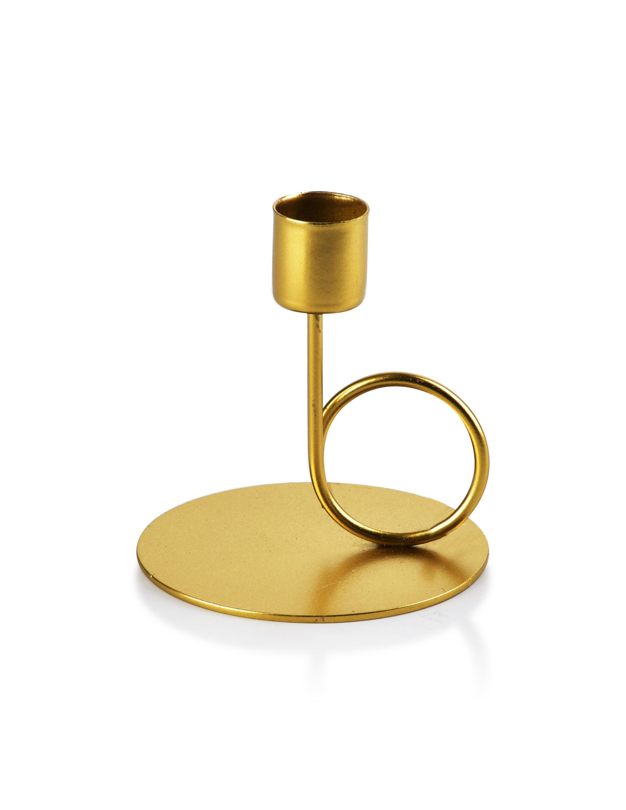 KERZENHALTER Cedric Gold 10/9/10 cm Metall - Goldfarben, Metall (9/10/10cm) - Mondex