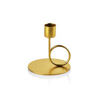 KERZENHALTER Cedric Gold 10/9/10 cm Metall - Goldfarben, Metall (9/10/10cm) - Mondex