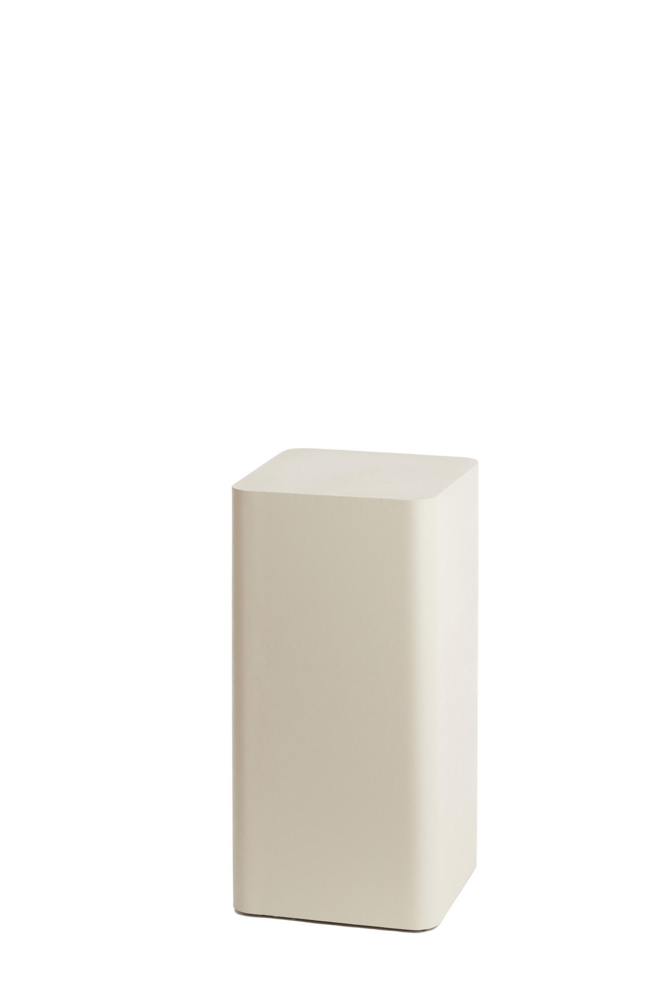 SÄULE Alurio Weiß 30,5/30,5/60 cm - Weiß, Metall (30.5/30.5/60cm) - Light & Living