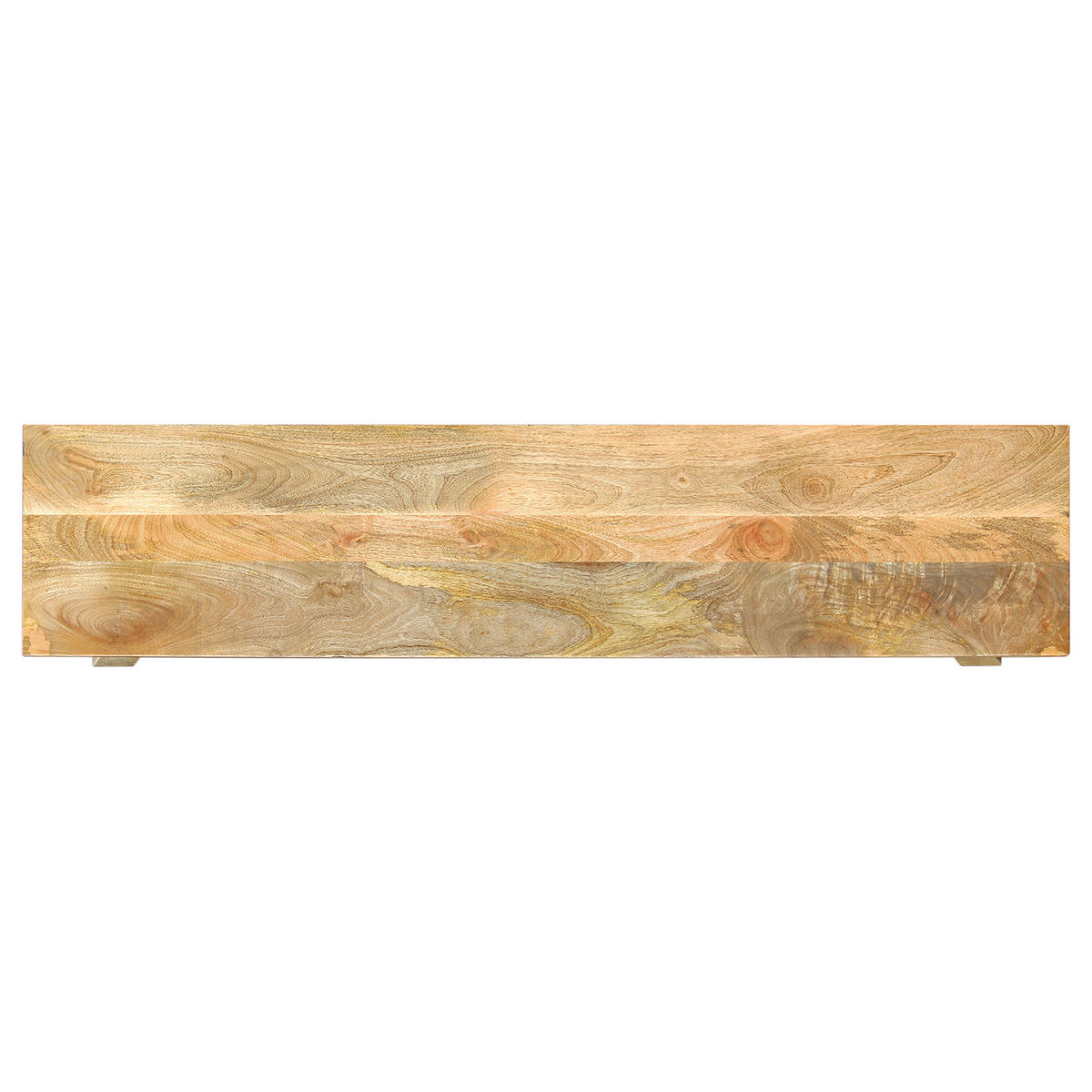 SITZBANK - Mango massiv - Naturfarben, Holz (200/45/40cm) - home24