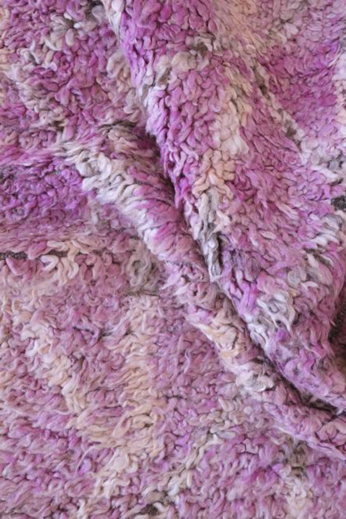 BERBERTEPPICH aus reiner Wolle 159x 363 cm - Lila, Naturmaterialien (159/363cm) - AFK Living