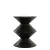 BEISTELLTISCH Larus Schwarz Ø40/50 cm - Schwarz, Holz (40/40/50cm) - Light & Living