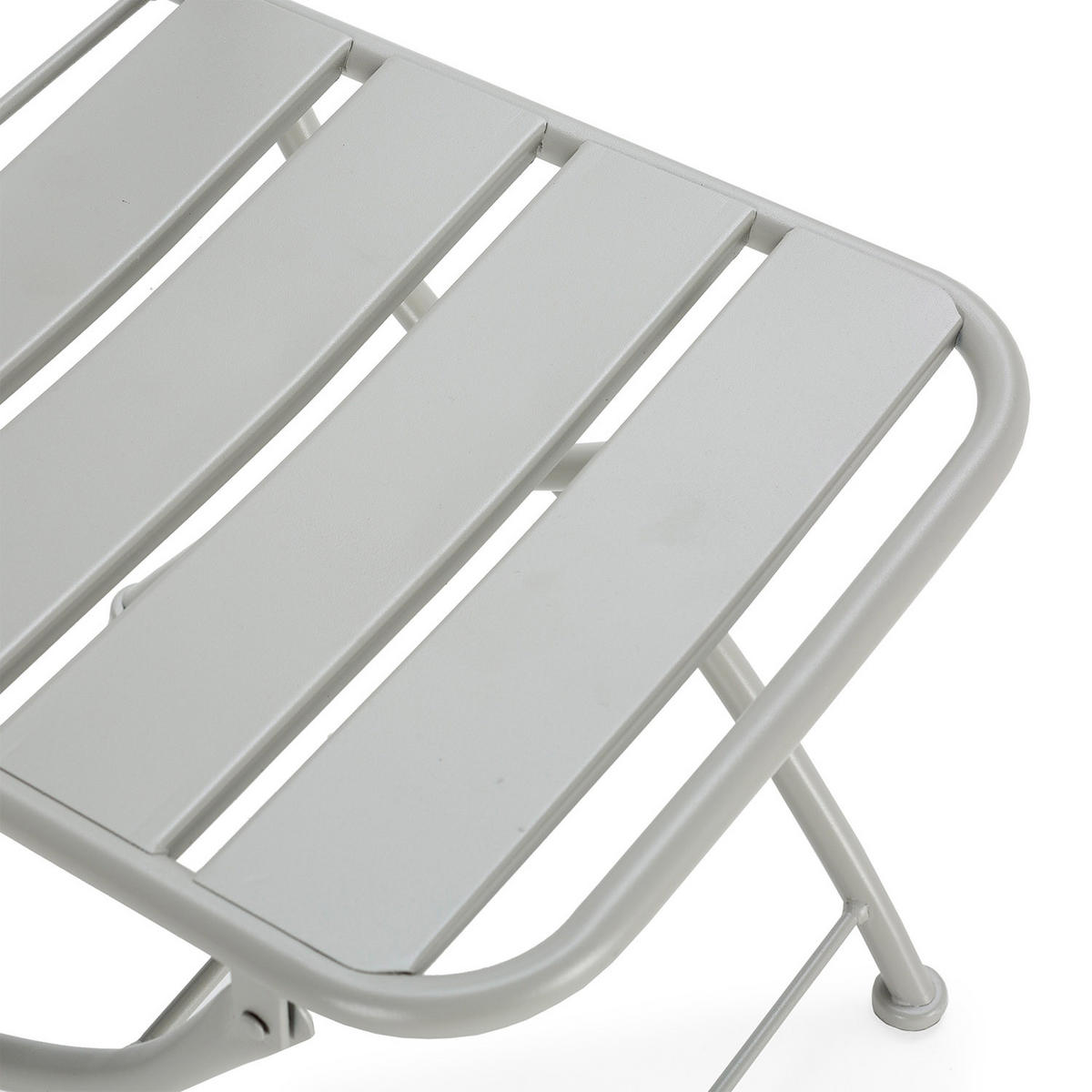 GARTENKLAPPSTUHL-SET Perla Metall - Grau, Metall (42/88/50cm) - VS Venta-stock