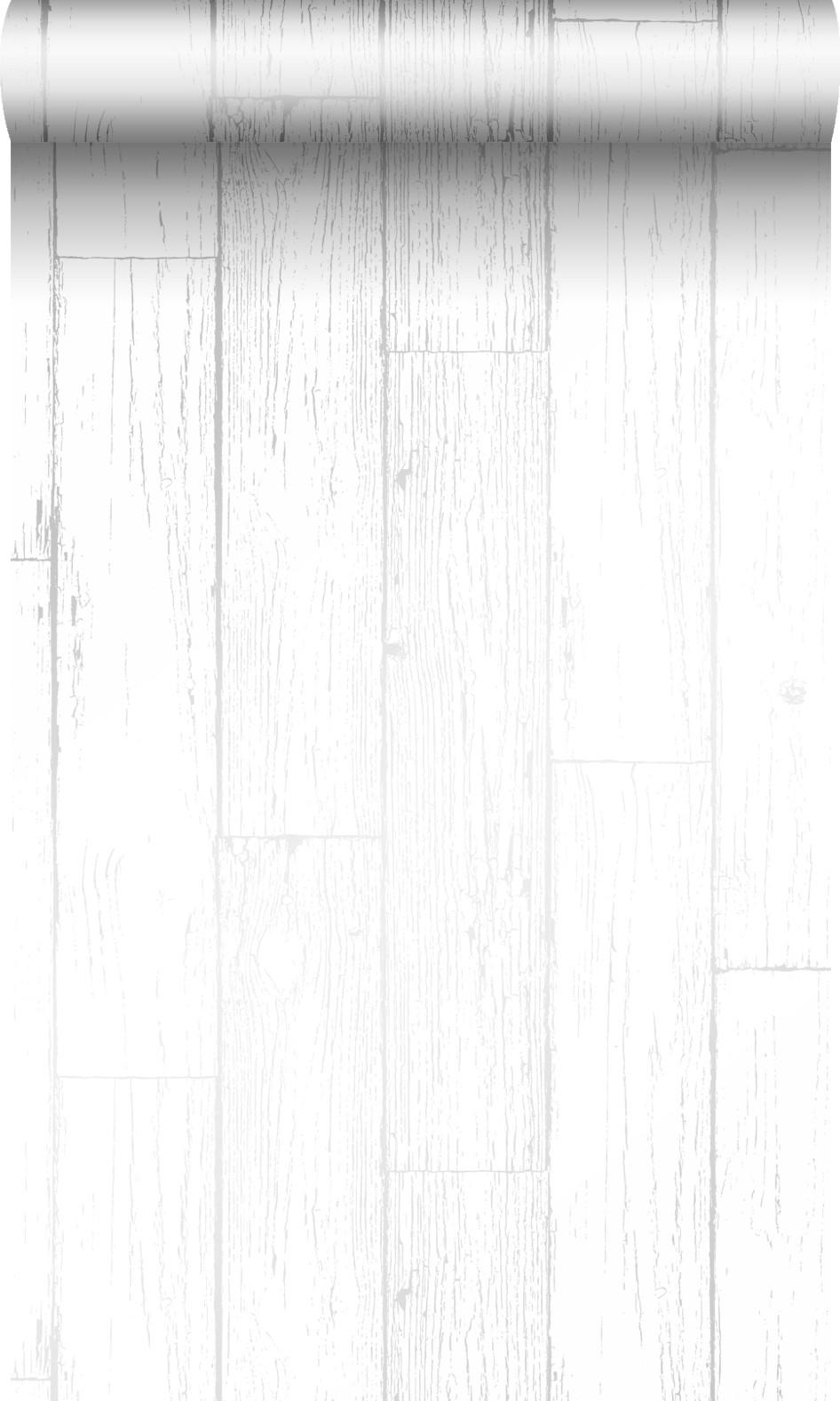 TAPETE Holz-optik 53 cm x 10.05 m - Weiß, Papier (53/1000cm) - Origin Wallcoverings