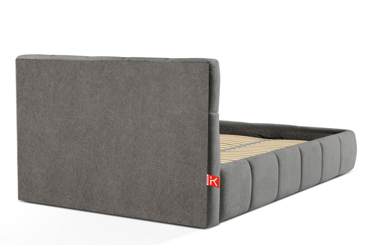 POLSTERBETT ALTOS, dunkelgrau - Dunkelgrau, Holz/Holzwerkstoff (140/200cm) - KONSIMO®