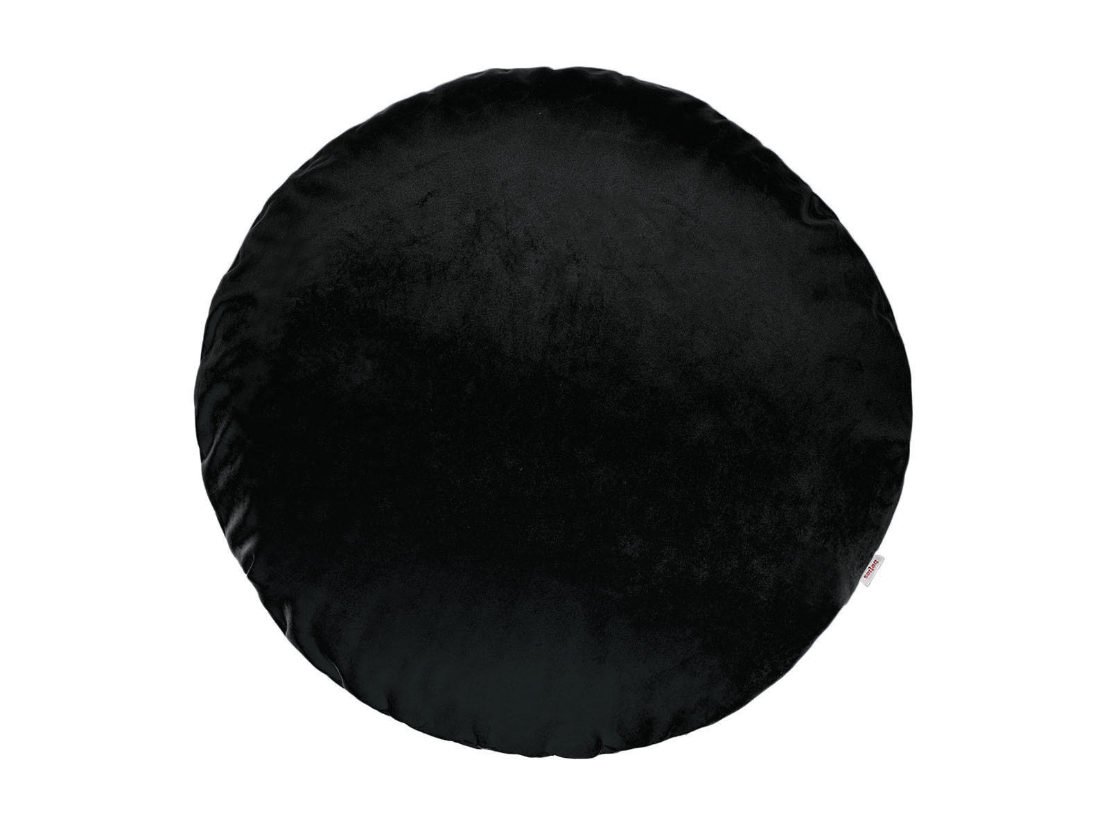 KISSENHÜLLE Rund Samt&Sonders schwarz 80 cm Ø - Schwarz, Textil (80/80cm) - beties Heimtextil
