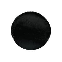 KISSENHÜLLE Rund Samt&Sonders schwarz 80 cm Ø - Schwarz, Textil (80/80cm) - beties Heimtextil