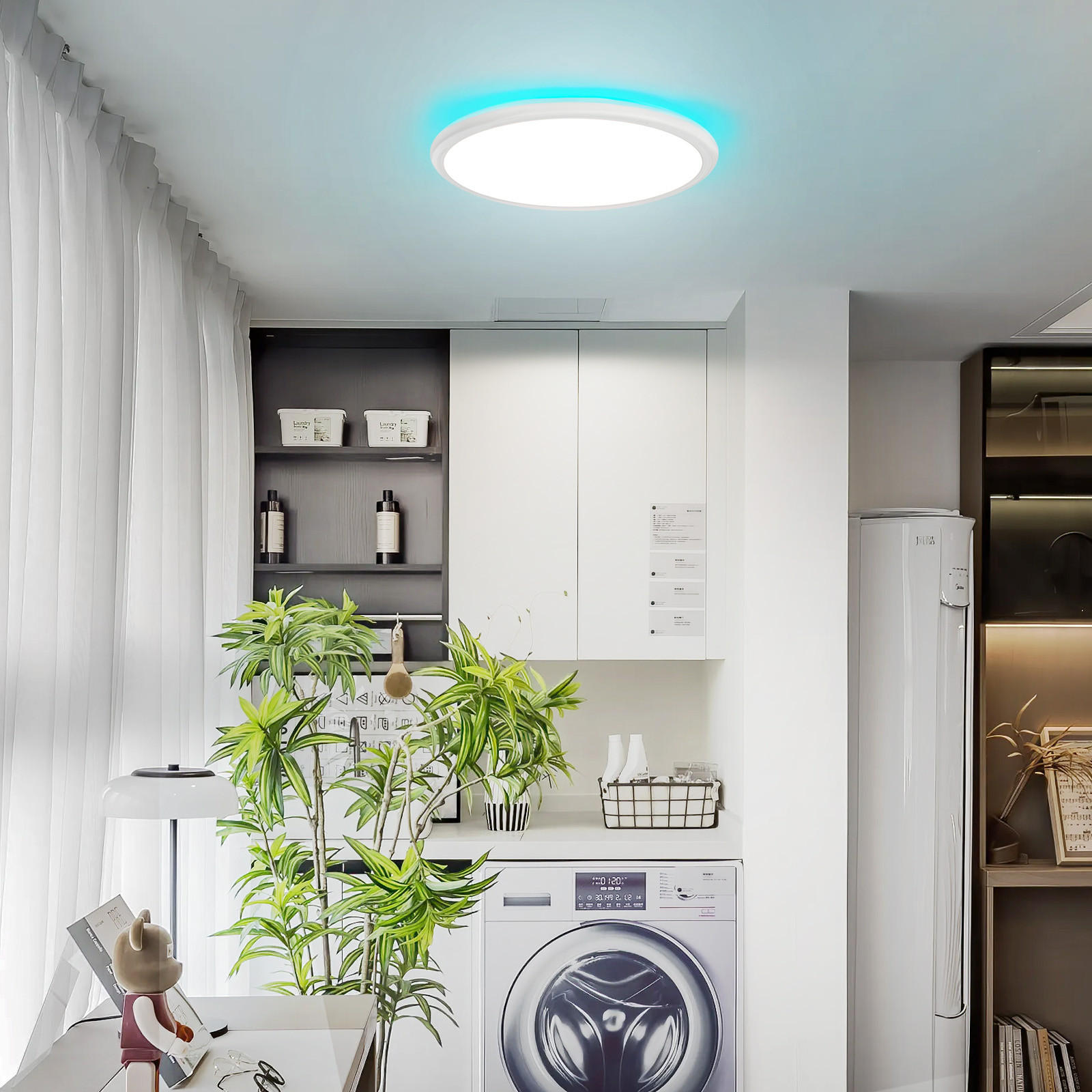 LED-DECKENLEUCHTE Xandor 30/30/2.7 cm - Weiß, Metall (30/30/2.7cm) - ZMH