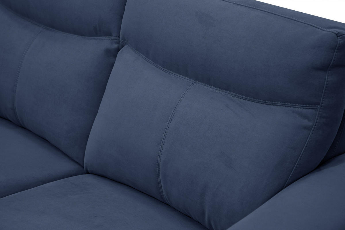 SOFA JONES 2-Sitzer, dunkelblau - Dunkelblau, Holzwerkstoff/Textil (166/102/99cm) - Courtois Laville