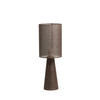 TISCHLAMPE Micky Braun Ø20/58 cm - Dunkelbraun, Textil (20/20/58cm) - Light & Living