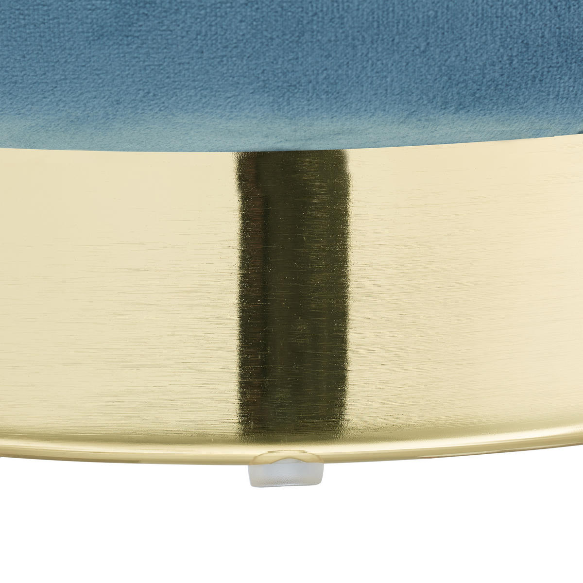 SAMTHOCKER - Türkis, Holzwerkstoff/Textil (39/43.5/39cm) - Relaxdays
