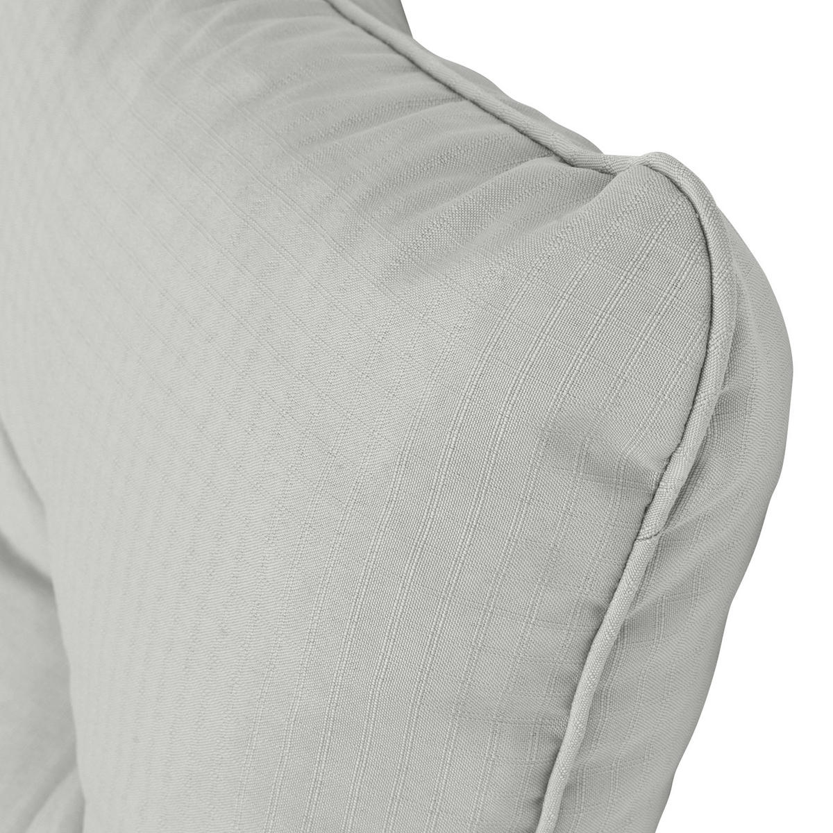 LOUNGEKISSEN Xluna Rücken 50/40/12 cm Hellgrau - Hellgrau, Textil (50/40/12cm) - Beautissu 