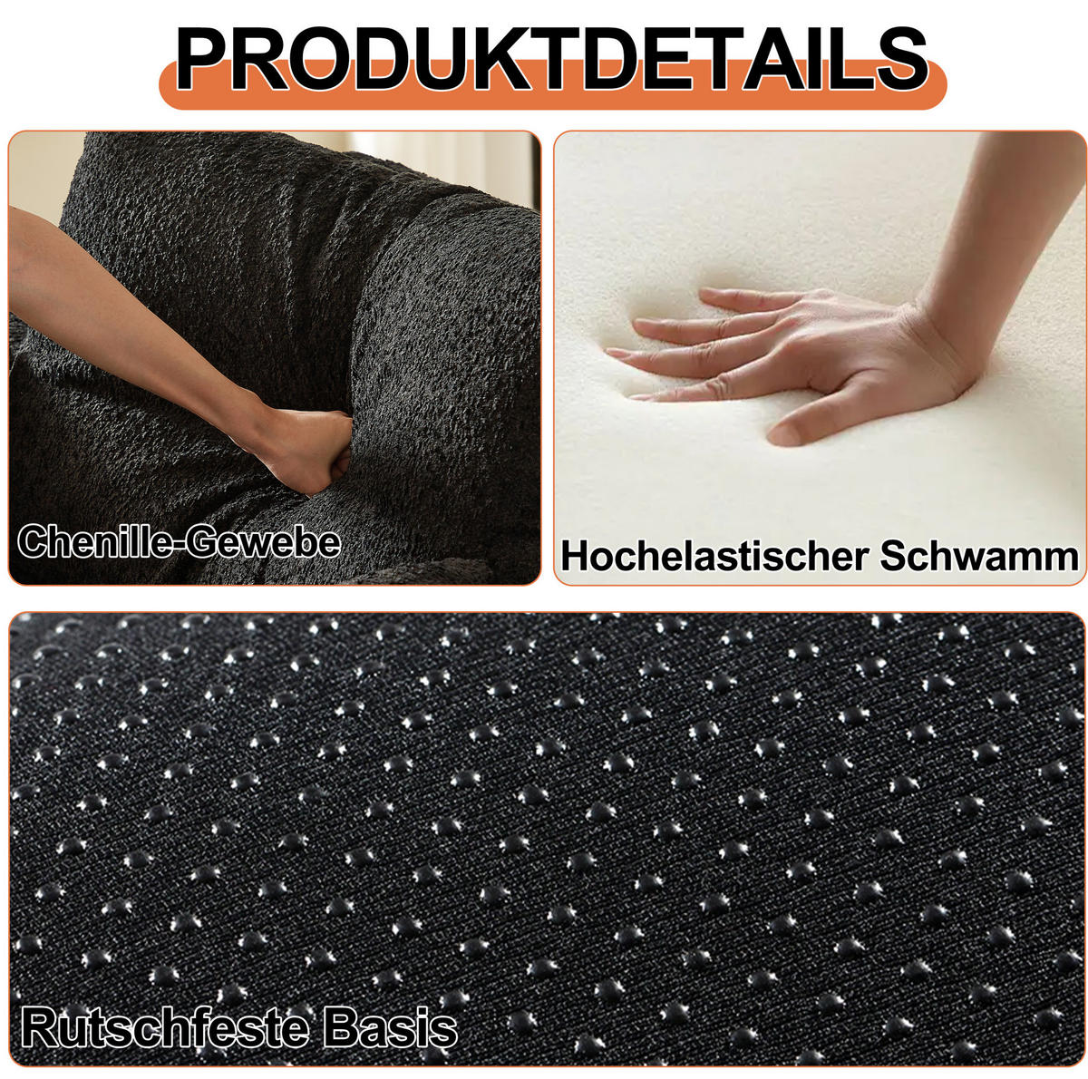 SCHLAFSOFA 2-in-1 in Schwarz – klappbar mit Stauraum in der Armlehne - Schwarz, Textil (183.8/69.8/274cm) - BEAOK