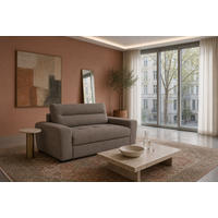 2-SITZER Carlisle Chenille Braun 183/97/93 cm - Dunkelbraun, Kunststoff/Textil (183/93/97cm) - foamnova