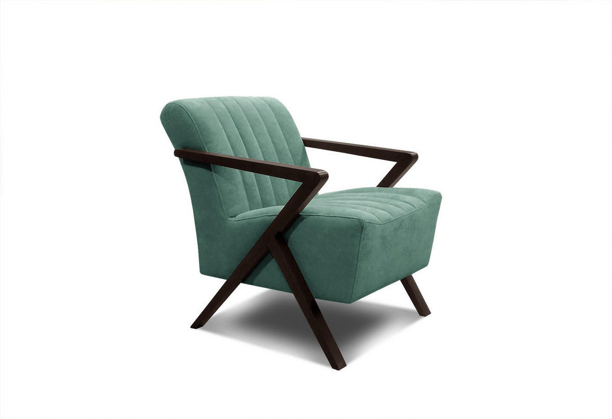 SESSEL LEBRON, grün - Grün, Holzwerkstoff/Textil (65/82/79cm) - Courtois Laville