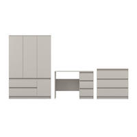 JUGENDZIMMER-SET SIMO B 3-teilig in Kaschmir - Kaschmir, Holzwerkstoff (320/180/50cm) - Deine Möbel 24