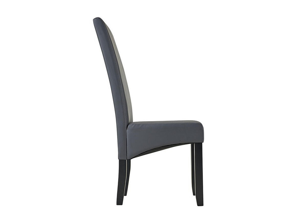 STUHL 2er-Set - Kunstleder - Grau - ROVIGO - Grau, Leder (63/107/47cm) - Vente-Unique