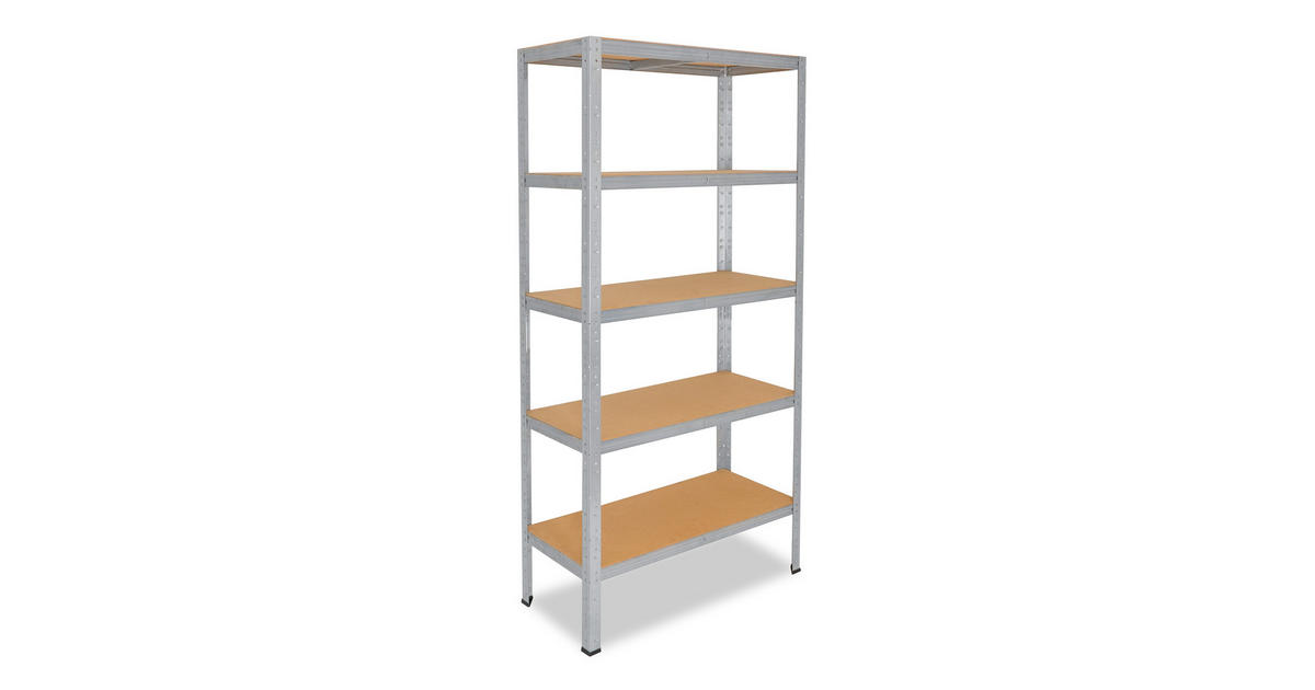 shelfplaza SCHWERLASTREGAL HOME 180x50x40 cm in verzinkt mit 5 Böden ...