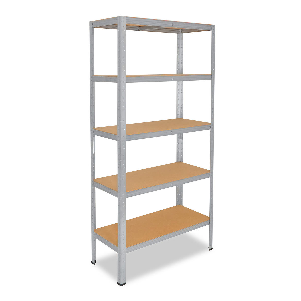 SCHWERLASTREGAL HOME 200x70x50 cm in verzinkt mit 5 Böden und 175 kg Traglast pro Boden - Silberfarben, Metall (70/200/50cm) - shelfplaza