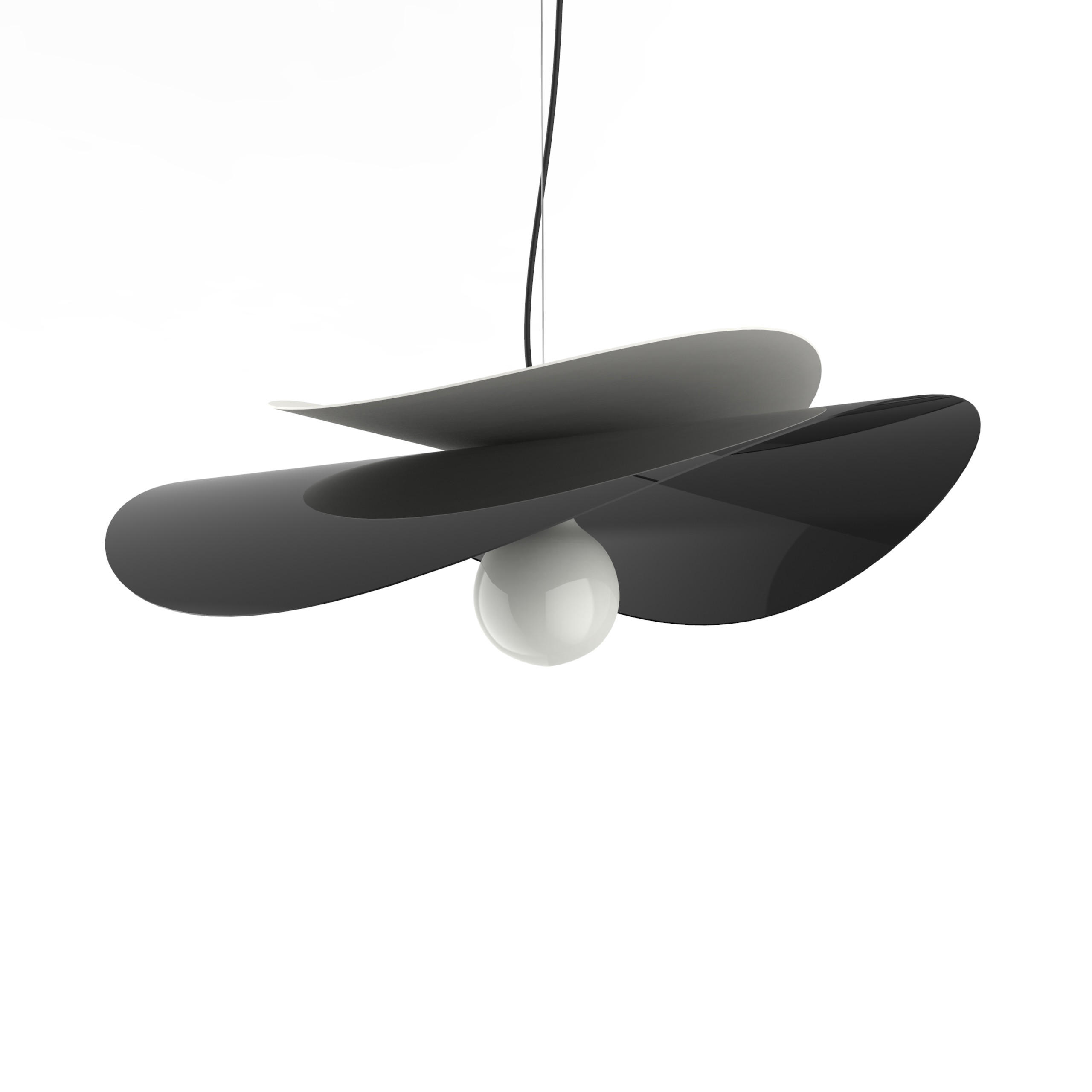Lumicom Hängeleuchte Schwarz 60x120x60 cm