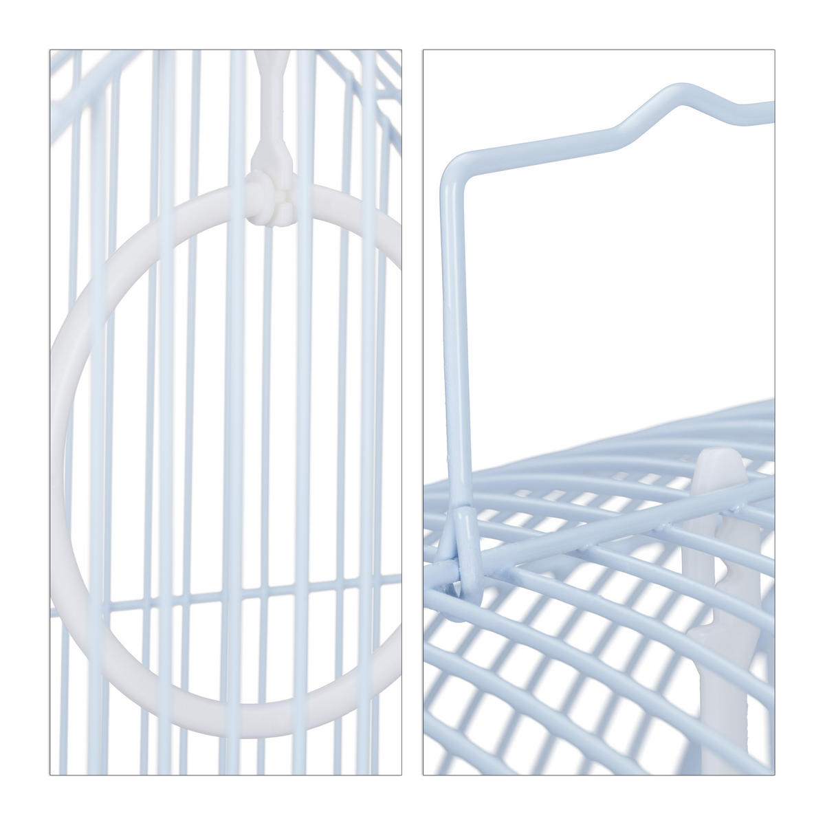 VOGELKÄFIG - Multicolor, Kunststoff/Metall (34.5/49.5/31cm) - Relaxdays