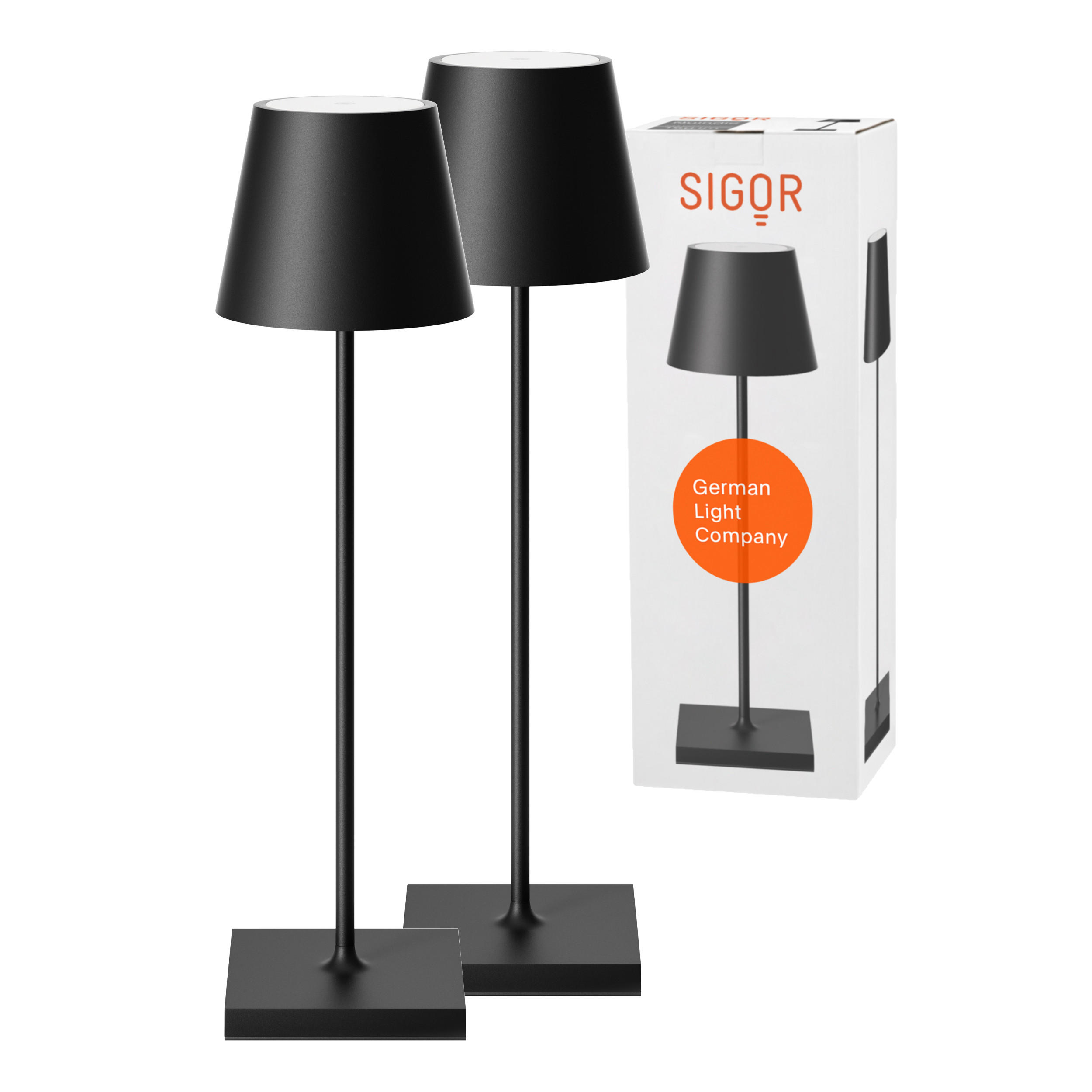 Sigor Led Schwarz 10x38x38 cm