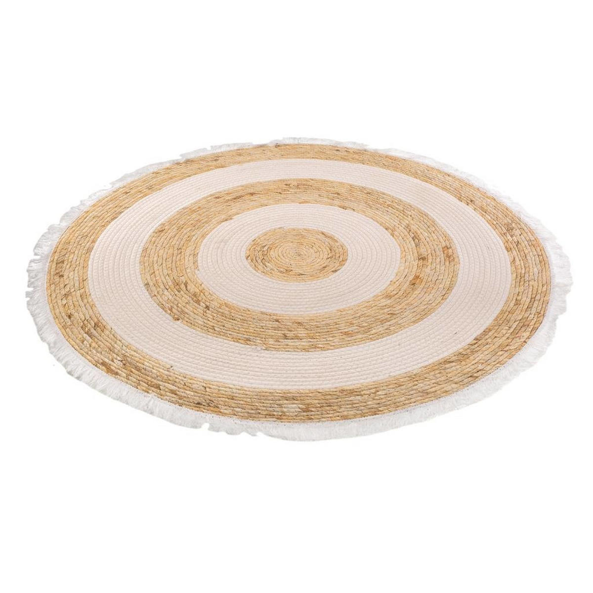 NATURFASERTEPPICH braun handgewebt D100x1 cm - Multicolor, Naturmaterialien (100/100cm) - Wanderlust