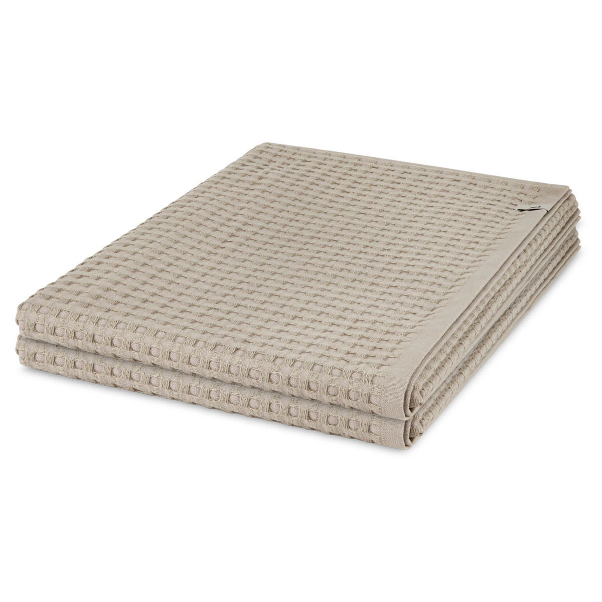 DUSCHTUCH Piquee 2er-Set - Beige, Textil (70/140cm) - MÖVE