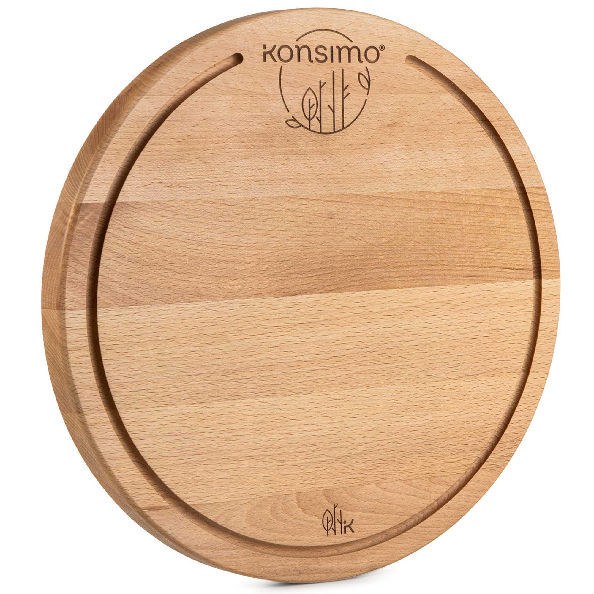 SCHNEIDEBRETT Holz Buche geölt LESTE - Buchefarben, Holz (32/32cm) - KONSIMO®