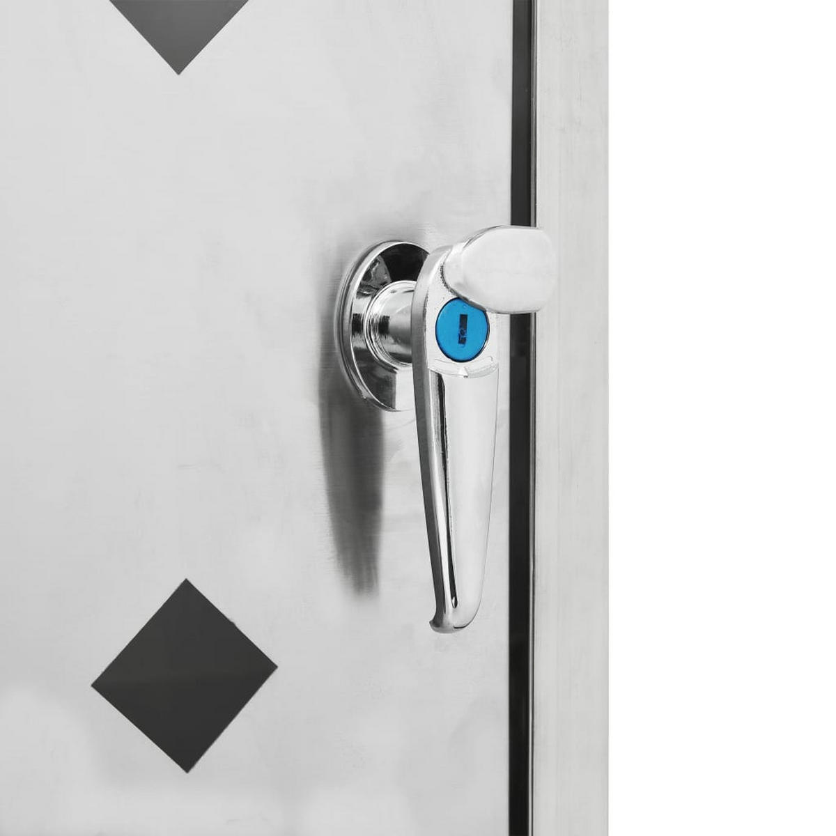 MÜLLTONNENBOX Für 1 Tonne 240 L Edelstahl - Silberfarben, Metall (69/115/77.5cm) - vidaXL