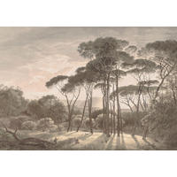FOTOTAPETE italienische Landschaft 4 x 2.79 m - Grün, Papier (400/279cm) - ESTAhome