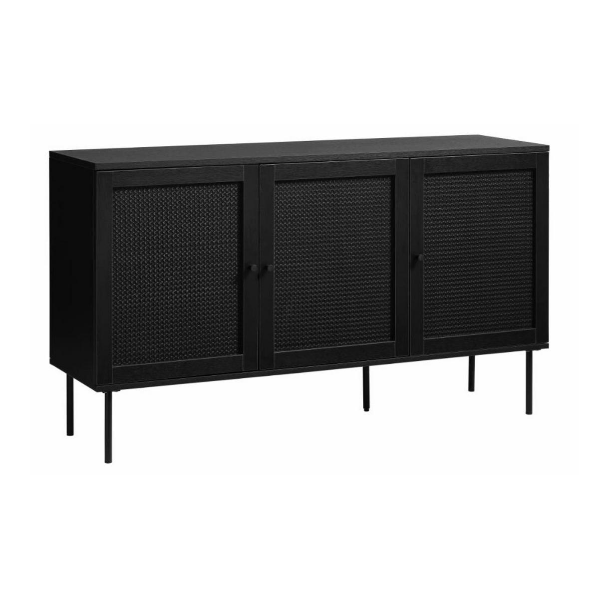 SIDEBOARD Mogest 3-türig 140 cm - Schwarz, Holzwerkstoff/Kunststoff (140/80/40cm) - Selsey