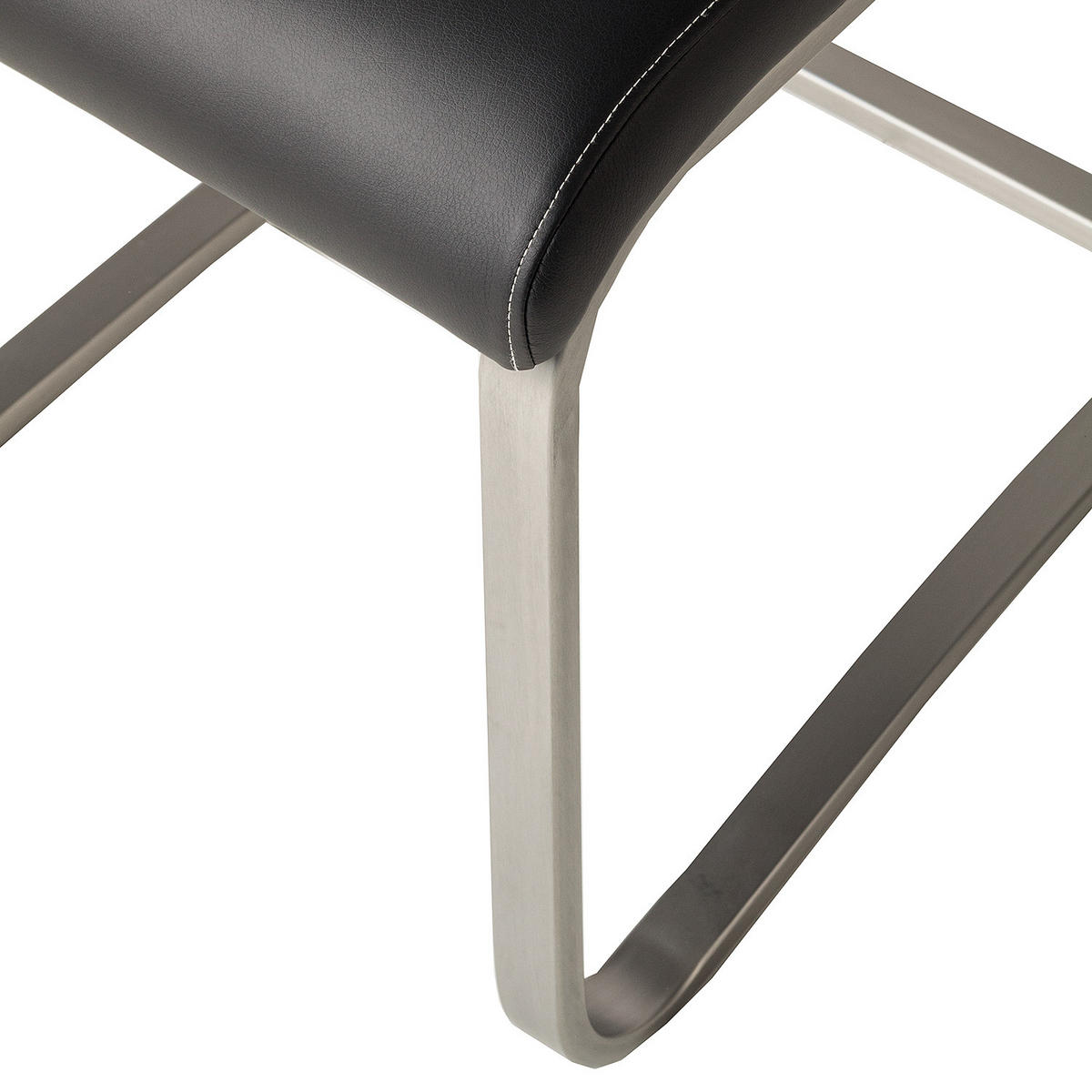 FREISCHWINGER-SET - Kunstleder - Schwarz, Kunststoff/Metall (42/102/56cm) - home24