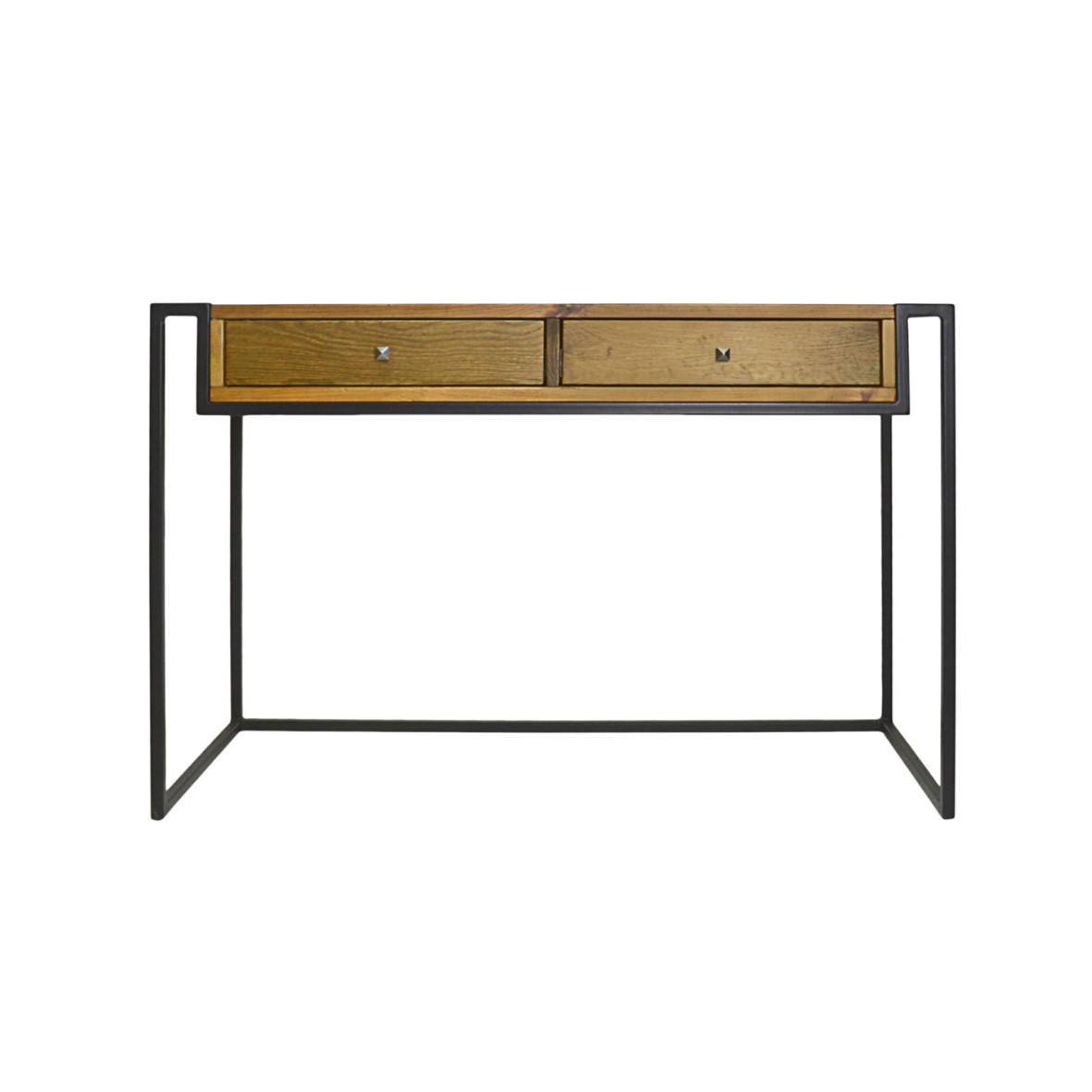 SCHREIBTISCH aus Massivholz mit Schubladen für das Büro - Eichefarben, Holz (50/120/78cm) - Rawood Furniture