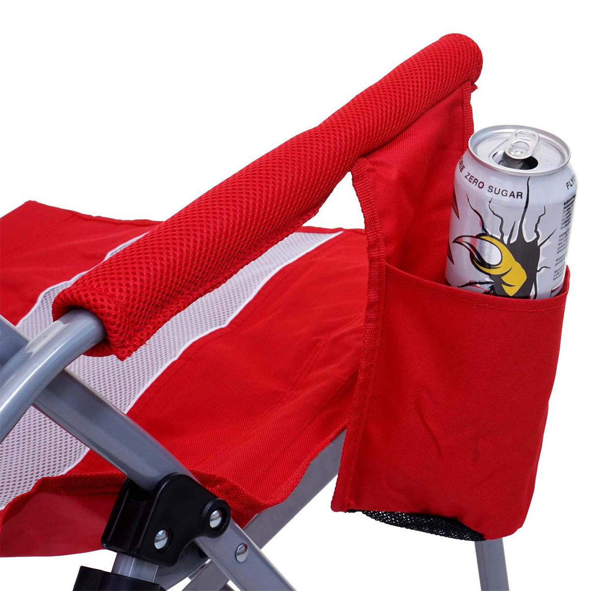 CAMPINGSTUHL Rot - Rot, Textil (57/100/66cm) - MCW