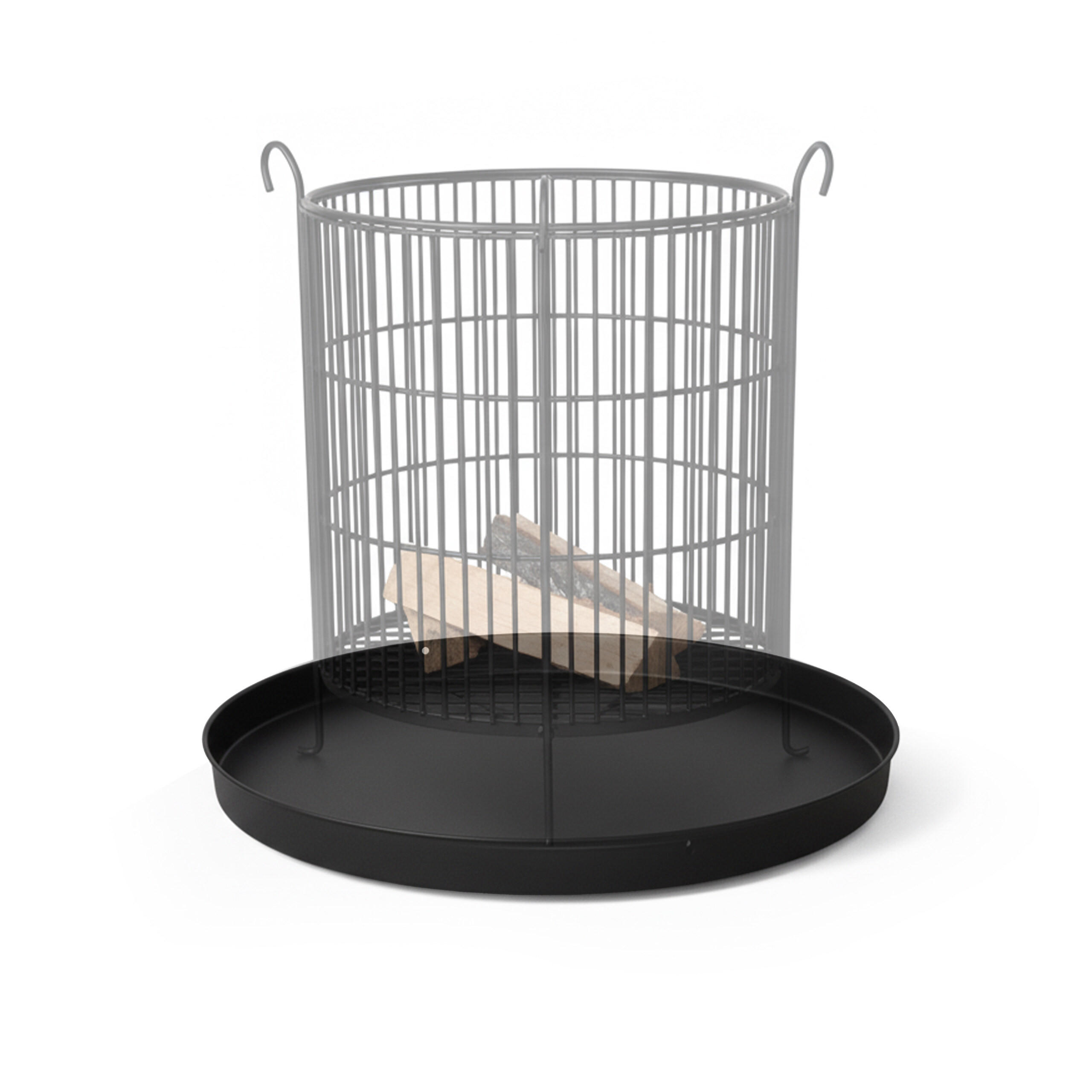 BODENPLATTE - Schwarz, Metall (50/3/50cm) - Relaxdays