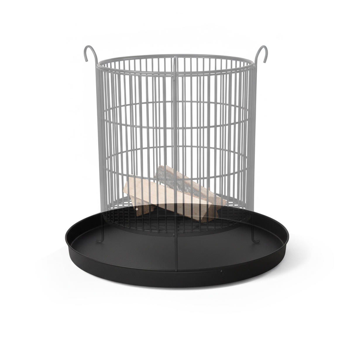 BODENPLATTE - Schwarz, Metall (50/3/50cm) - Relaxdays