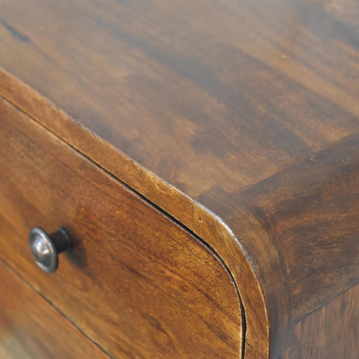 NACHTTISCH Mini Wandmontiert - Messingfarben/Braun, Holz/Metall (30/25/25cm) - Artisan Furniture