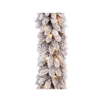 WEIHNACHTSGIRLANDE LED DELUXE VIOLA, 270 cm, schneebedeckt, 2D, 70 warmweiße LED, Netzbetrieb, mit Drahtenden - Weiß, Kunststoff (270cm) - LAALU