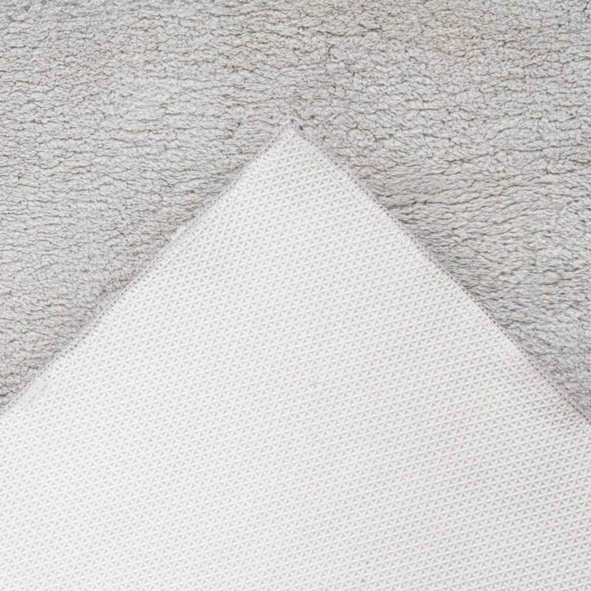 BADTEPPICH Waschbar Pure 500 Grau 40x60 cm - Grau, Textil (40/60cm) - carpet city