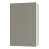 KÜCHENHÄNGESCHRANK Kvantum W4/60 Beige Matt / Weiß Matt 60 / 32,5 / 96cm - Beige/Weiß, Holz/Holzwerkstoff (60/96/32.5cm) - Feldmann-Wohnen