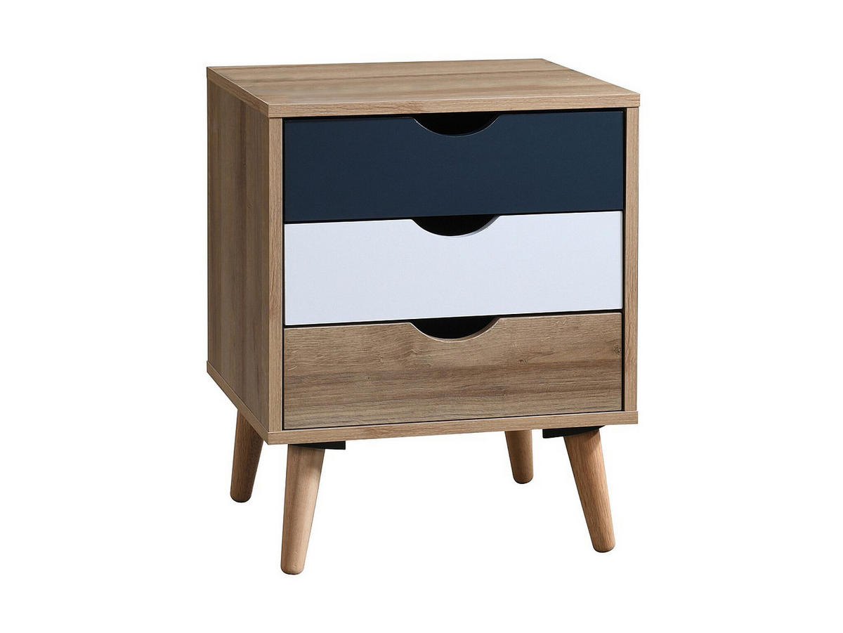 NACHTTISCH - 45cm x 40cm - MDF - mehrfarbig - LURVIA - Multicolor, Holz (45/57/40.5cm) - Vente-Unique