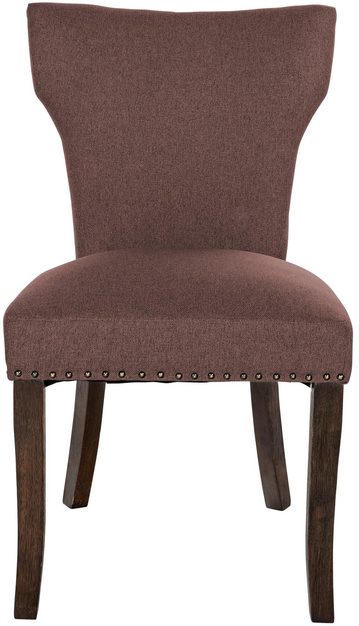 WOHNZIMMERSTUHL 2er Set Stoff braun - Braun, Holz/Textil (52/90/59cm) - CLP